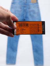 Men Kano Jeans Slim Fit Light Blue Mid Rise