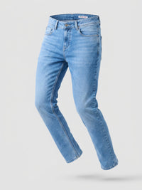 Men Kano Jeans Slim Fit Light Blue Mid Rise