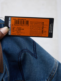 Men Kano Jeans Slim Fit Dark Blue Mid Rise
