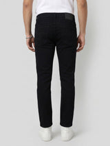 Men Kano Jeans Slim Fit Black Mid Rise