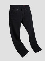 Men Kano Jeans Slim Fit Black Mid Rise