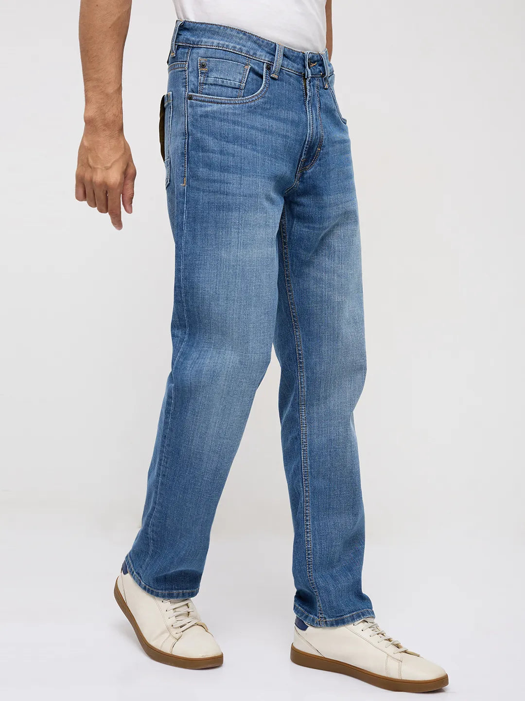 Men Chico Jeans Relaxed Fit Mid Blue Mid Rise
