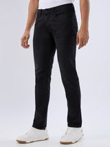Men Rover Jeans Regular Fit Black Mid Rise