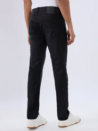 Men Rover Jeans Regular Fit Black Mid Rise
