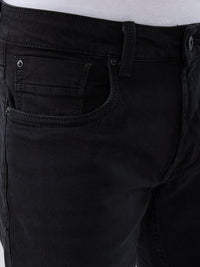 Men Rover Jeans Regular Fit Black Mid Rise