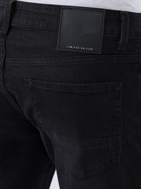 Men Rover Jeans Regular Fit Black Mid Rise