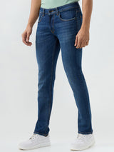 Men Rover Jeans Regular Fit Dark Blue Mid Rise