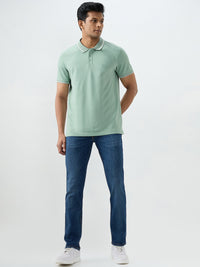 Men Rover Jeans Regular Fit Dark Blue Mid Rise