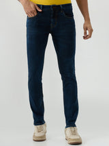 Men Kano Jeans Slim Fit Dark Blue Low Rise