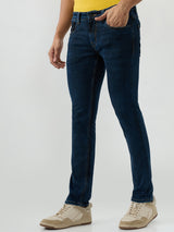 Men Kano Jeans Slim Fit Dark Blue Low Rise