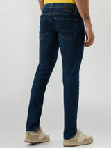 Men Kano Jeans Slim Fit Dark Blue Low Rise