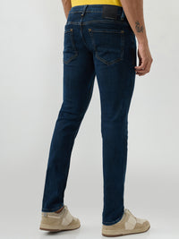 Men Kano Jeans Slim Fit Dark Blue Low Rise