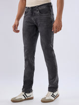 Men Kano Jeans Slim Fit Black Low Rise