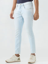 Men Kano Jeans Slim Fit Light Blue Mid Rise