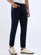Men Kano Jeans Slim Fit Blue Mid Rise