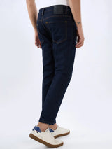 Men Kano Jeans Slim Fit Blue Mid Rise