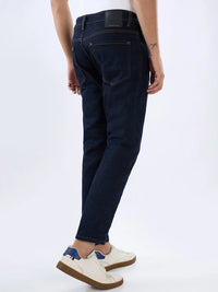 Men Kano Jeans Slim Fit Blue Mid Rise