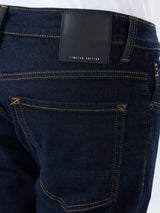 Men Kano Jeans Slim Fit Blue Mid Rise