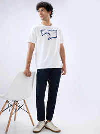 Men Kano Jeans Slim Fit Blue Mid Rise