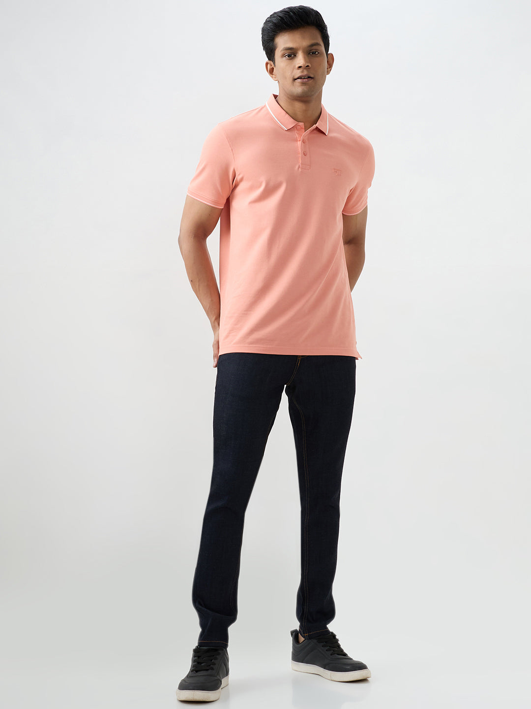 Spykar Raw Blue Slim Fit Mid Rise Jeans For Men