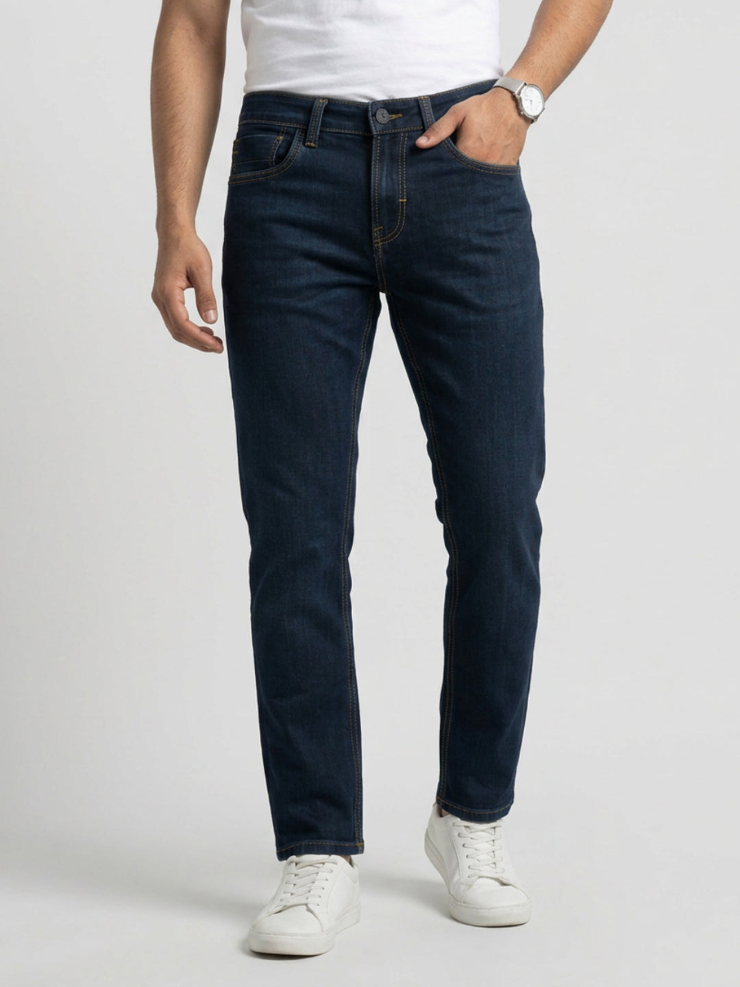 Men Chico Jeans Relaxed Fit Dark Blue Mid Rise