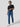 Men Kano Jeans Slim Fit Dark Blue Mid Rise