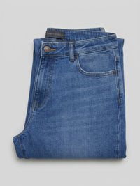Men Kano Jeans Slim Fit Dark Blue Mid Rise