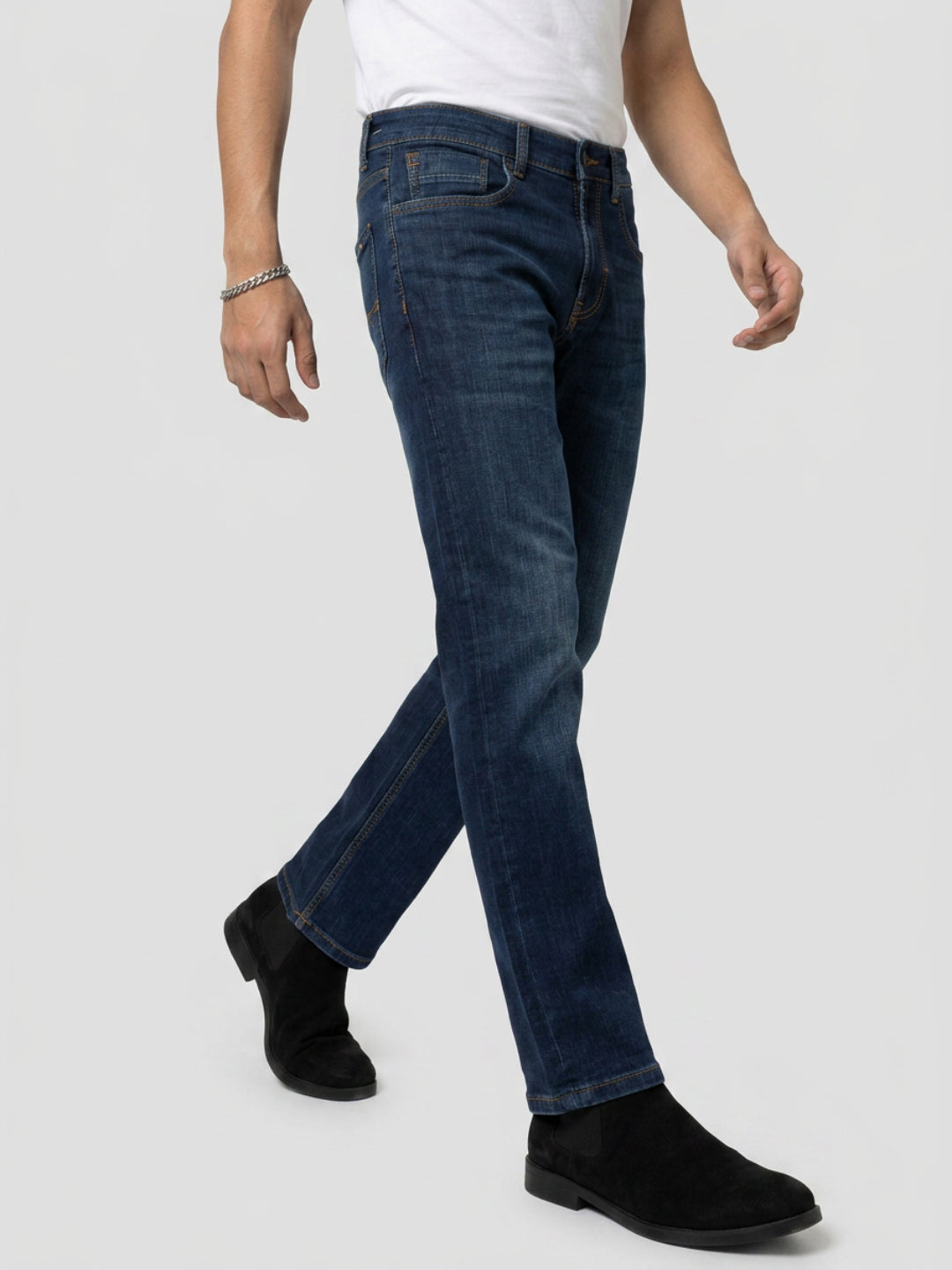 Men Chico Jeans Relaxed Fit Dark Blue Mid Rise