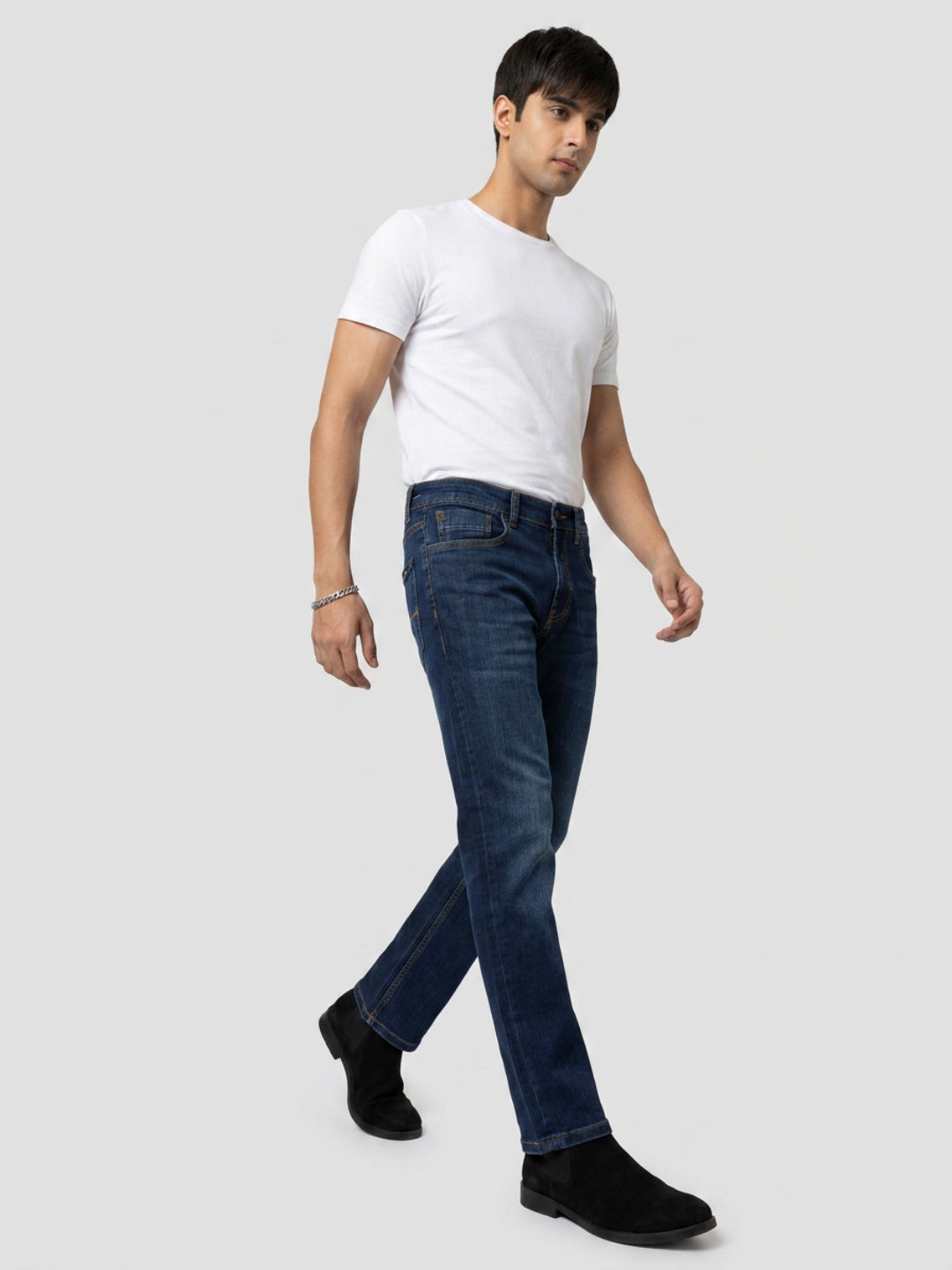 Men Chico Jeans Relaxed Fit Dark Blue Mid Rise
