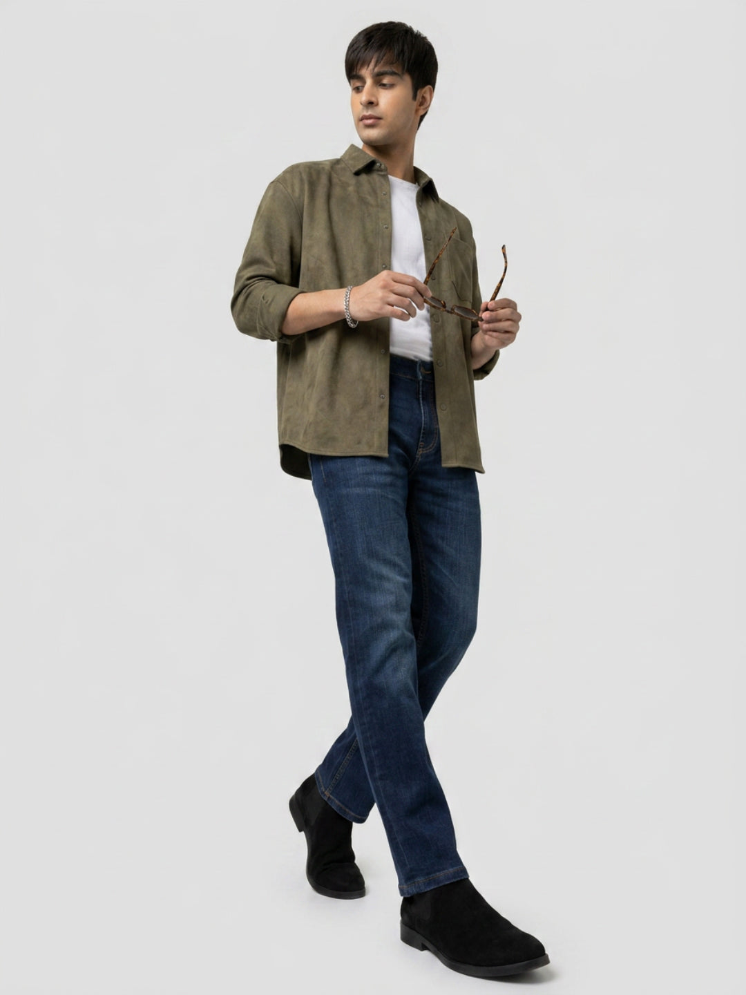 Men Chico Jeans Relaxed Fit Dark Blue Mid Rise