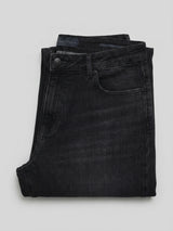 Men Kano Jeans Slim Fit Black Mid Rise