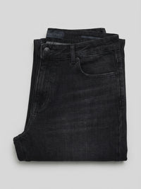 Men Kano Jeans Slim Fit Black Mid Rise