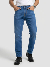 Men Chico Jeans Relaxed Fit Mid Blue Mid Rise