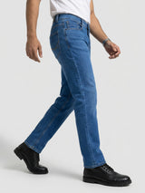 Men Chico Jeans Relaxed Fit Mid Blue Mid Rise