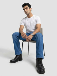 Men Chico Jeans Relaxed Fit Mid Blue Mid Rise