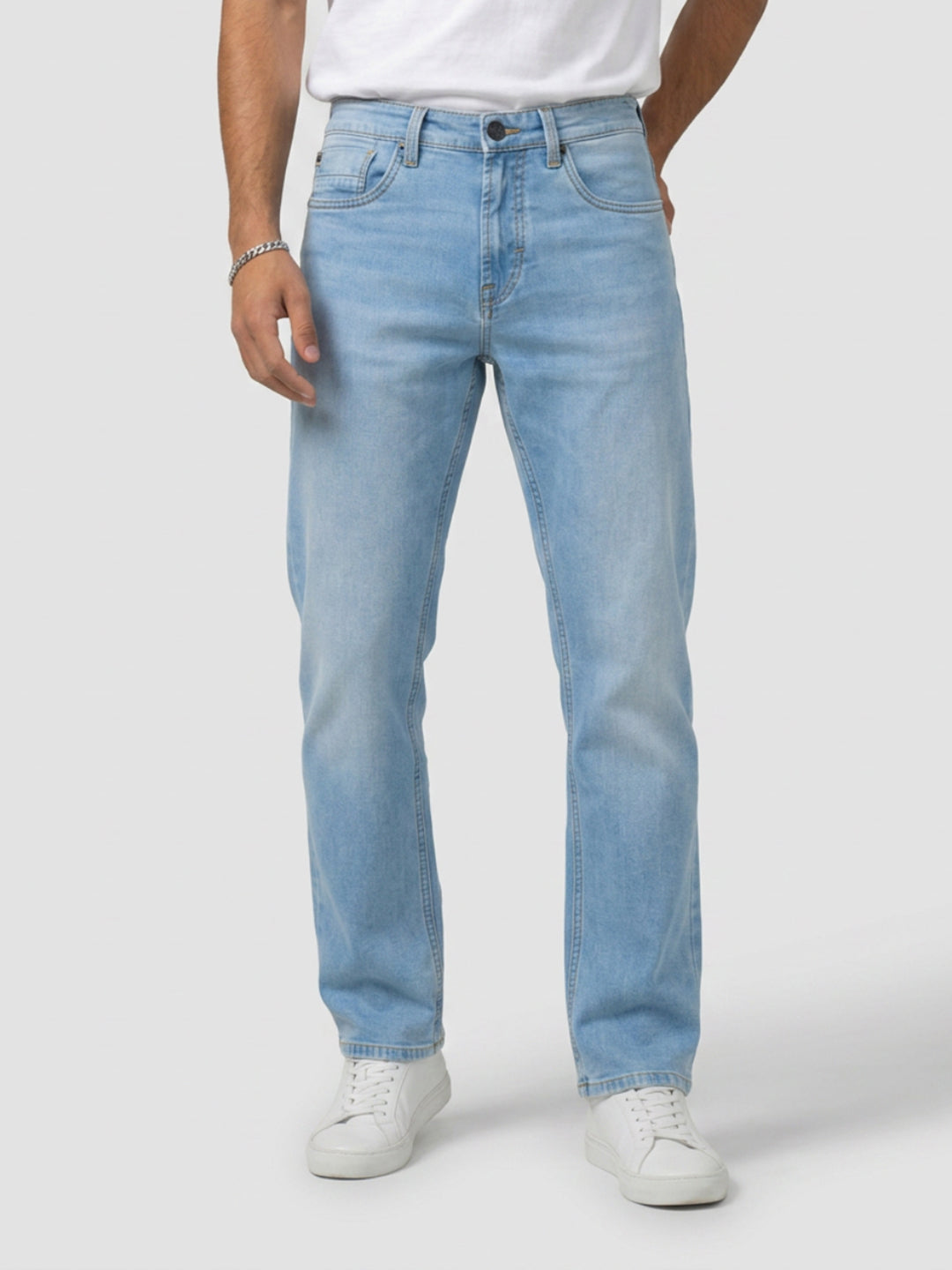 Men Chico Jeans Relaxed Fit Light Blue Mid Rise