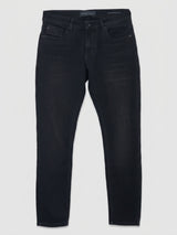 Men Kano Jeans Slim Fit Black Mid Rise