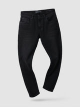 Men Kano Jeans Slim Fit Black Mid Rise