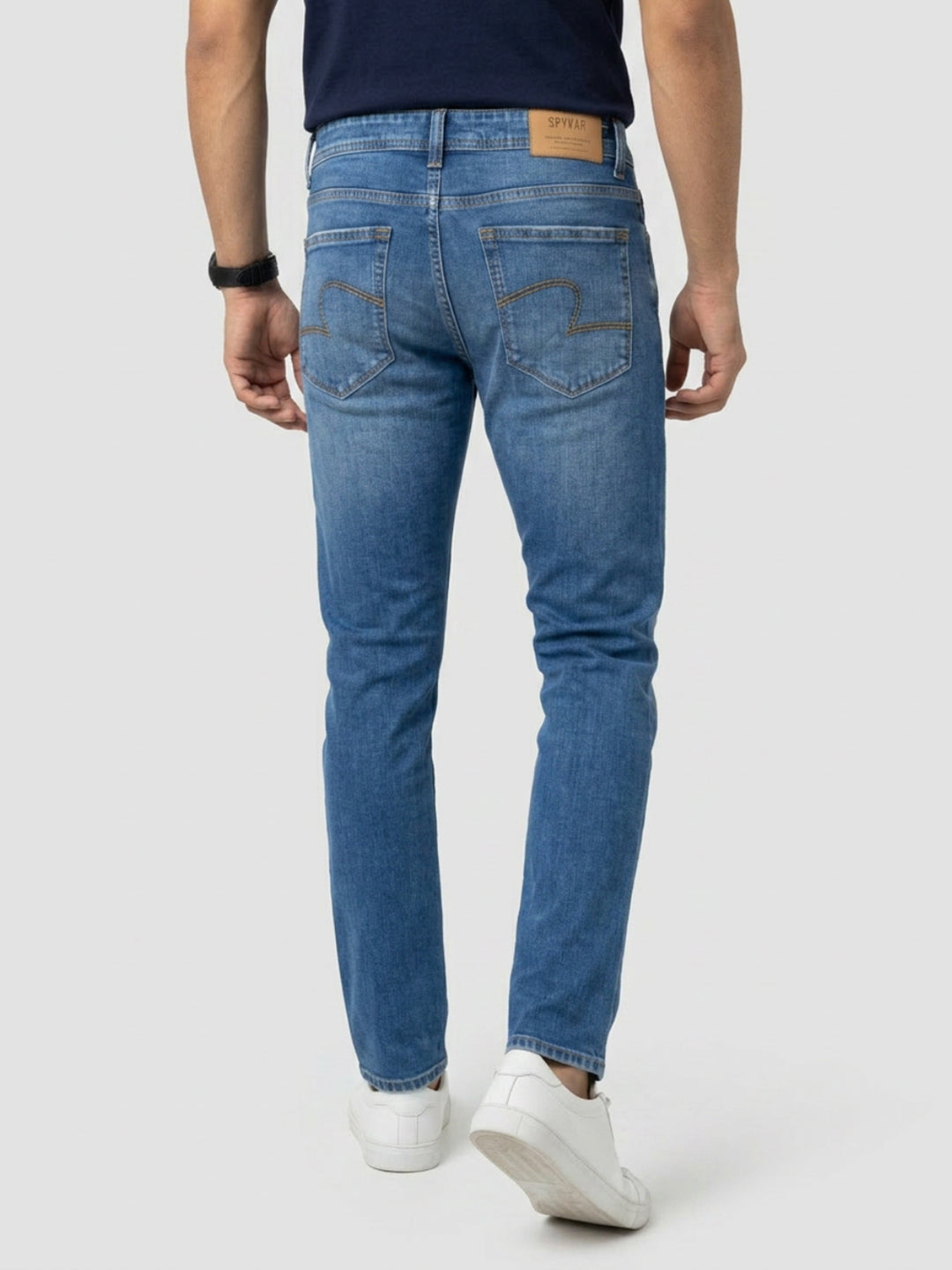 Men Nico Jeans Slim Fit Mid Blue Low Rise