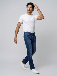 Men Nico Jeans Slim Fit Dark Blue Low Rise