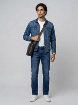 Men Nico Jeans Slim Fit Dark Blue Low Rise