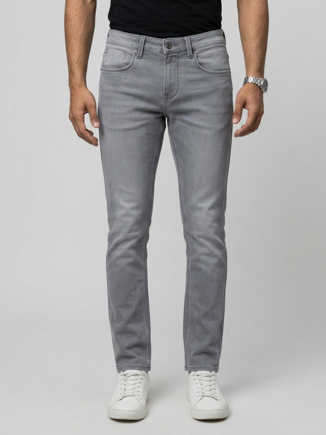 Men Nico Jeans Slim Fit Grey Low Rise