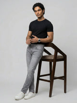 Men Nico Jeans Slim Fit Grey Low Rise
