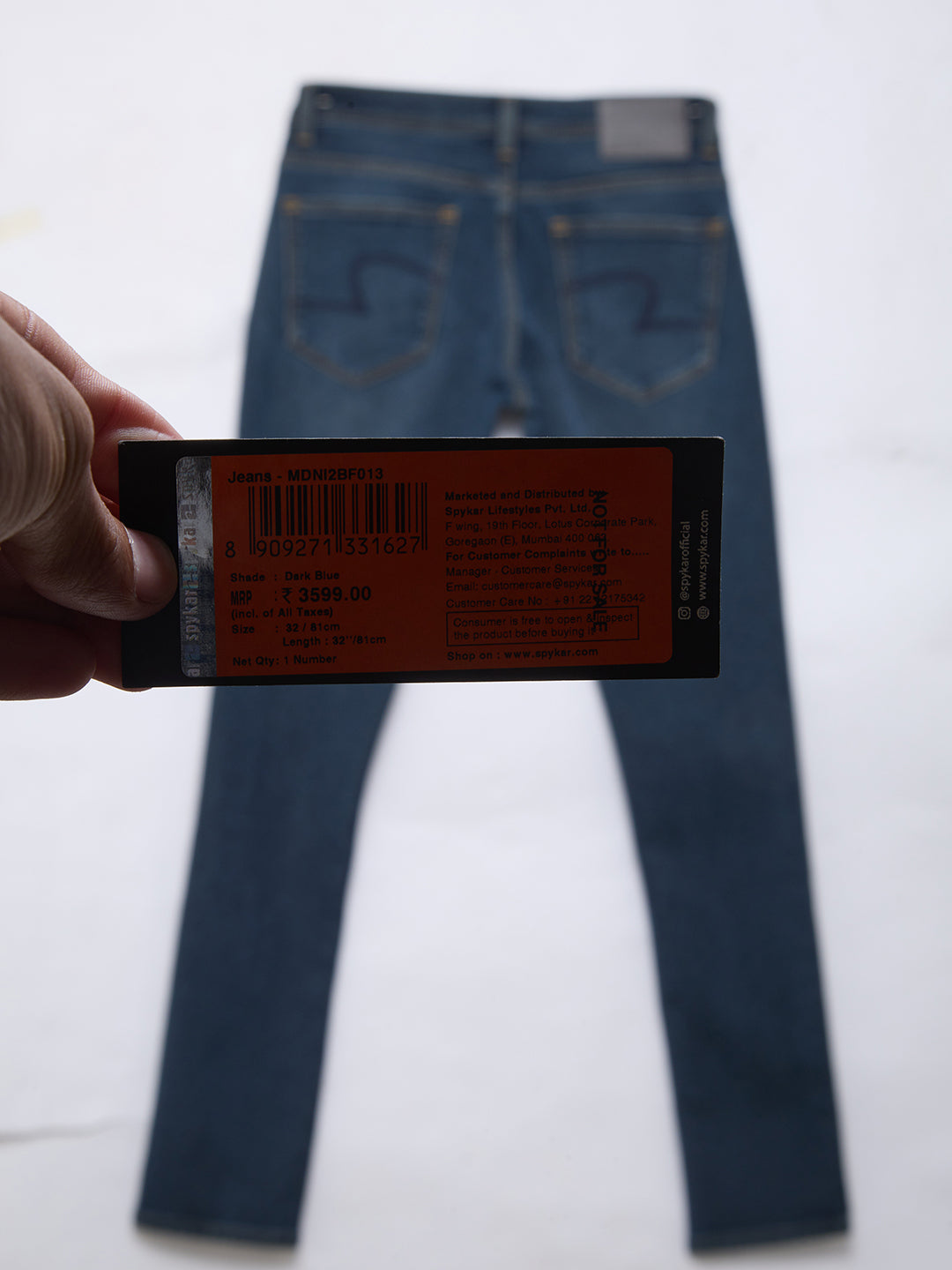 Men Nico Jeans Slim Fit Dark Blue Low Rise