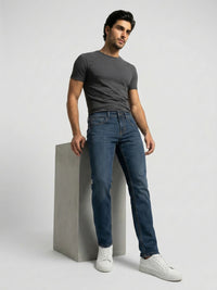 Men Nico Jeans Slim Fit Dark Blue Low Rise