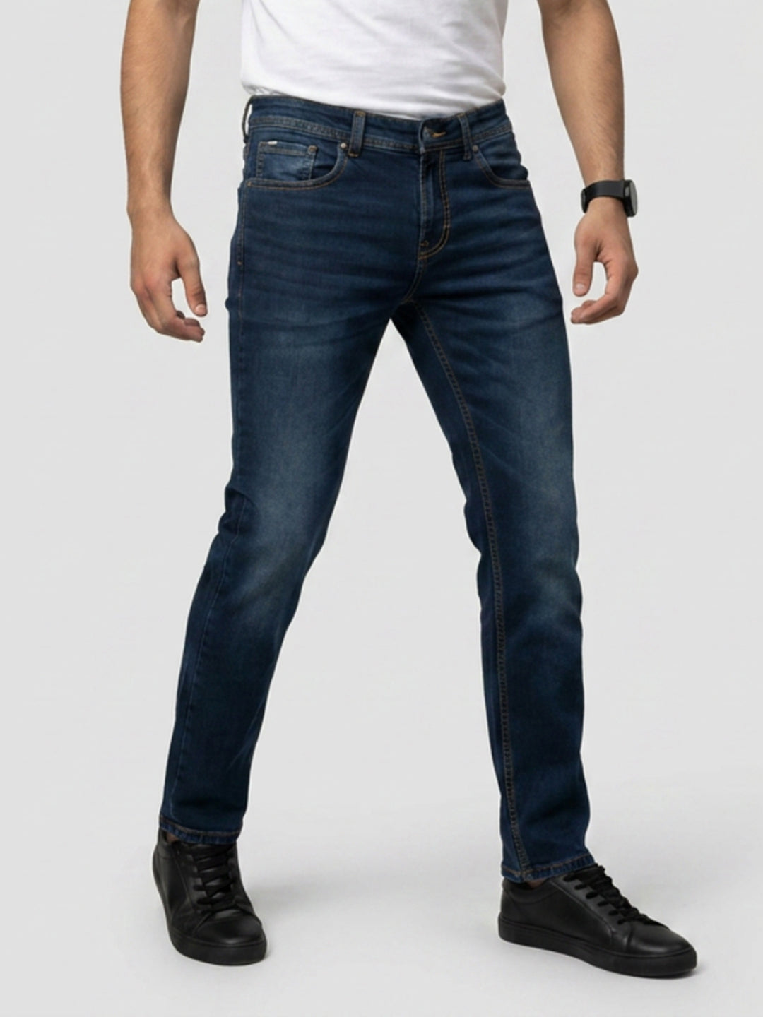 Men Nico Jeans Slim Fit Dark Blue Low Rise