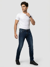 Men Nico Jeans Slim Fit Dark Blue Low Rise