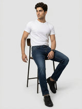 Men Nico Jeans Slim Fit Dark Blue Low Rise