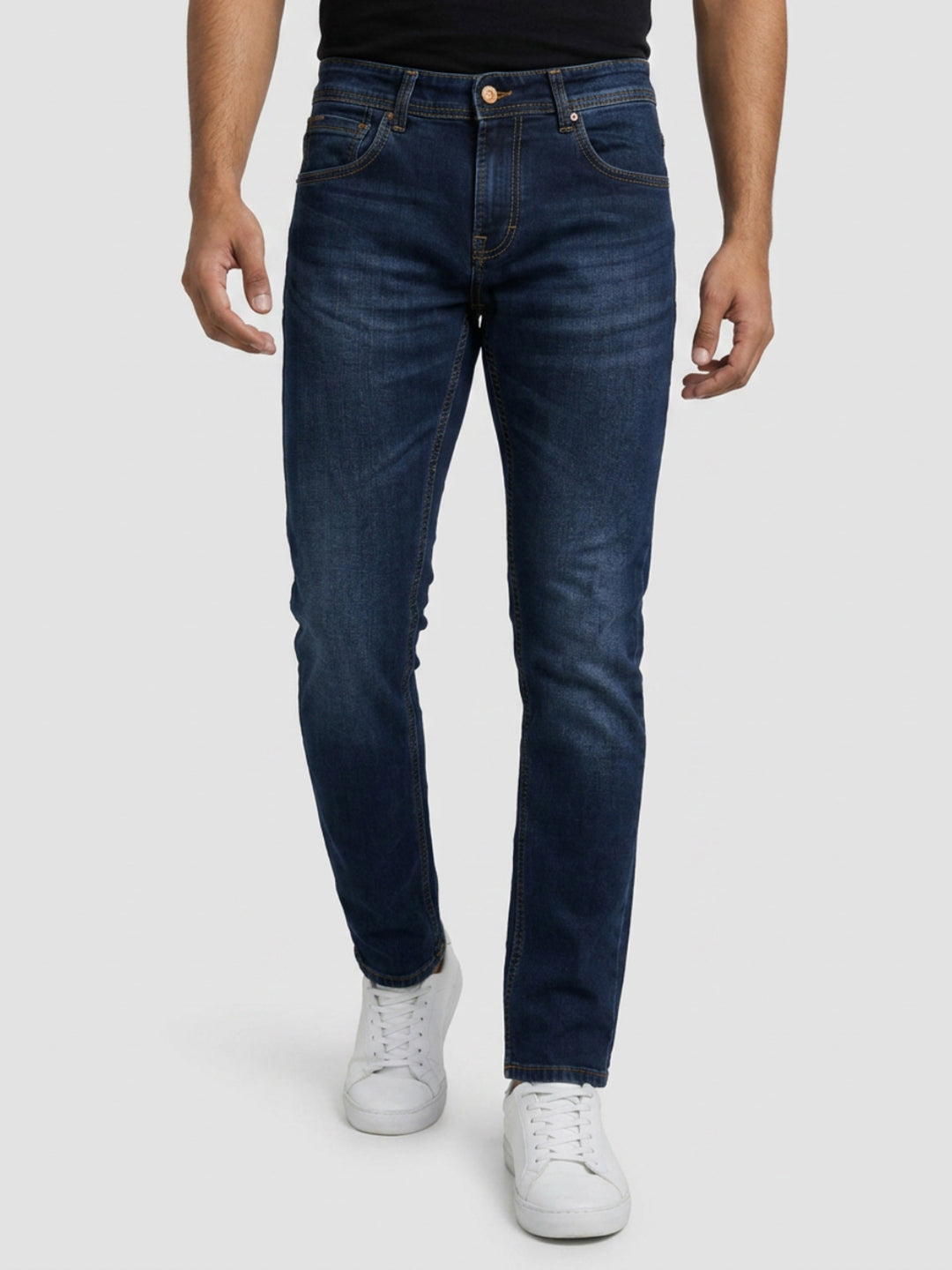 Men Nico Jeans Slim Fit Dark Blue Low Rise