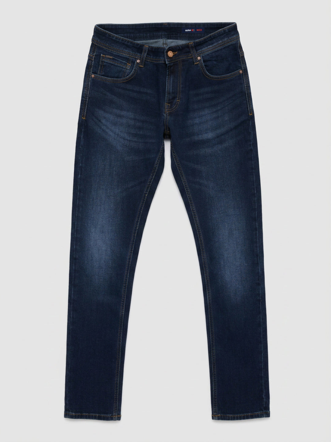 Men Nico Jeans Slim Fit Dark Blue Low Rise